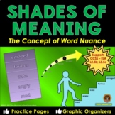 Shades of Meaning Vocabulary Lesson and Activities