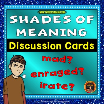 Preview of Shades of Meaning Discussion Cards