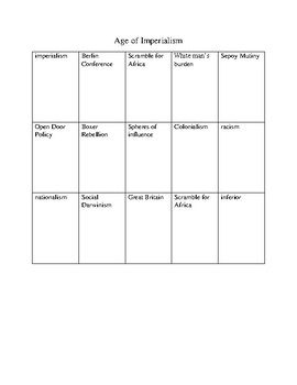 Preview of Common Core Social Studies terms and frayer model