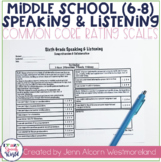 Common Core Speaking & Listening Rating Scales {6-8}