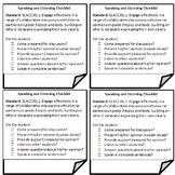 Common Core Speaking and Listening Checklist