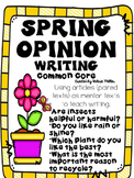 Common Core Spring Opinion Writing-Beginning to cite textu