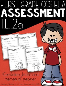 Preview of Common Core Standard Language Arts Assessment 1.L.2 (1.L.2a)