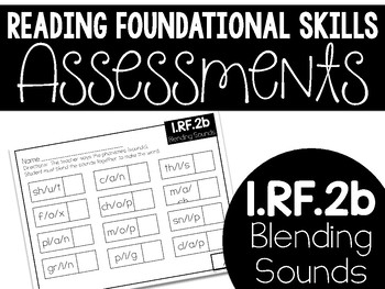 Preview of Common Core Standard Language Arts Assessment 1.RF.2 (1.RF.2b)