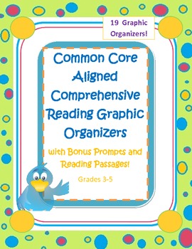 Preview of Reading comprehension graphic organizers,prompts,and passages!