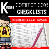 Common Core Standards Checklist-Kindergarten