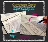 Common Core Standards Checklist - Student Roster Editable Form