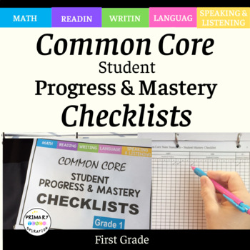 Preview of Common Core Standards Checklists_Editable - 1st Grade Math & ELA