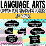 Language Arts Common Core Standards Posters | 3rd Grade