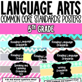 Language Arts Common Core Standards Posters | 5th Grade
