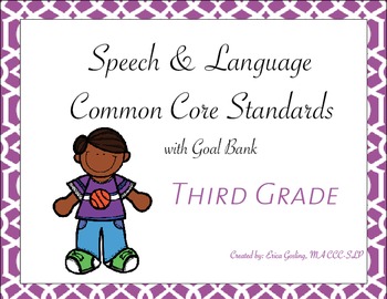 Preview of Common Core Standards Goal Bank {Third Grade}