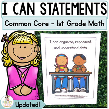 Preview of Common Core Standards I Can Statements First Grade Math