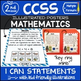 Common Core Standards I Can Statements for 2nd Grade MATH