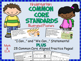 Common Core Standards Posters For Kindergarten