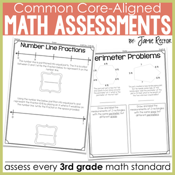 Preview of Common Core Standards Math Quick Assessments 3rd Grade