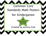 Common Core Standards Math Vocabulary for Kindergarten