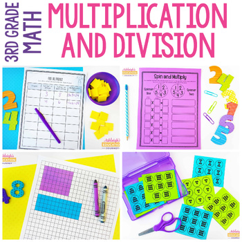Preview of Multiplication & Division Unit for 3rd Grade | Print & Digital
