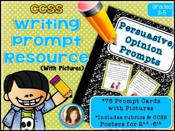 Preview of Opinion/Persuasive Writing Prompt Cards - Distance Learning