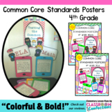 Common Core 4th Grade: Common Core Standards Posters: Math & ELA