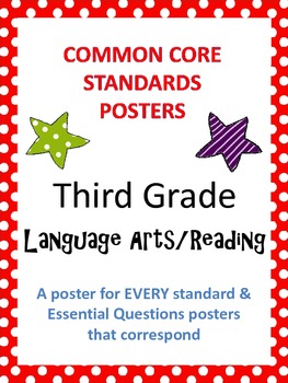 Common Core Standards Posters AND Essential Questions-Third Grade ...