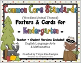 Common Core Standards Posters & Cards for Kindergarten {Wo
