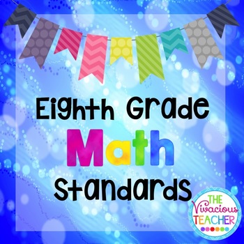 Preview of Common Core Standards Posters Eighth Grade Math
