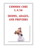 Common Core L.4.5b: Idioms, Adages, and Proverbs