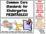 Common Core Standards Printables