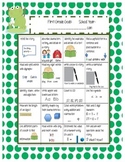 Common Core Standards Sheet for 1st Grade (English and Spa