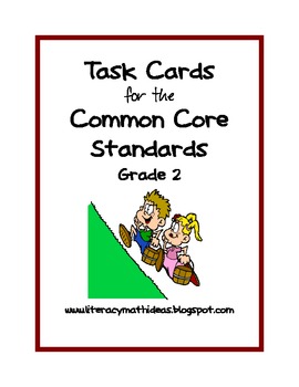 Preview of Common Core Standards Task Cards:  Grade 2