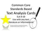 Common Core Standards Literary Analysis Task Cards:CCSS : 