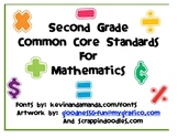 Common Core Standards for Second Grade Mathematics