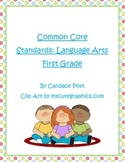 Common Core State Standards Book with Worksheets First Gra