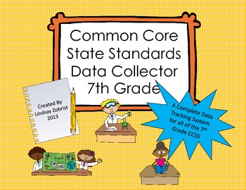 Preview of Common Core State Standards Data Tracking System 7th Grade