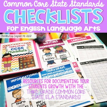 Preview of Common Core Standards Checklist 3rd Grade