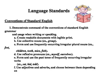 Preview of Common Core State Standards for Language