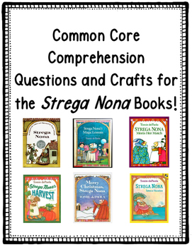 Common Core Strega Nona Books Comprehension Activities And Crafts