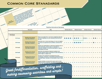 Preview of Common Core Student Data Differentiated