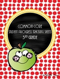 Common Core Student Progress Tracking Sheets {3rd Grade}