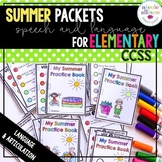 Common Core Summer Packets for Speech and Language