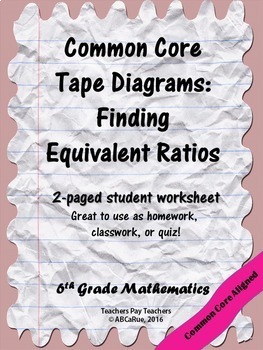 Preview of Equivalent Ratios: Finding Equivalent Ratios Using Tape Diagrams