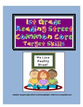 Preview of 2011 Common Core Target Skills Reading Street 1st Grade Unit 2