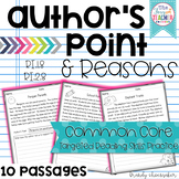 Author's Point and Reasons Common Core Reading Skill Practice