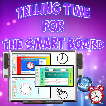 Preview of Common Core Telling Time Grades 1-3 for the SMART Board