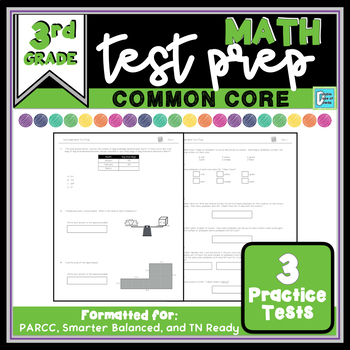 Preview of Math Test Prep 3rd Grade Common Core Practice Tests