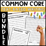 Text Evidence Reading Passages and Common Core Writing Prompts