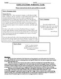 Common Core Text-Dependent Writing Prompt Explanatory Grade 8