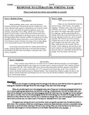 Common Core Text-Dependent Writing Response to Literature 