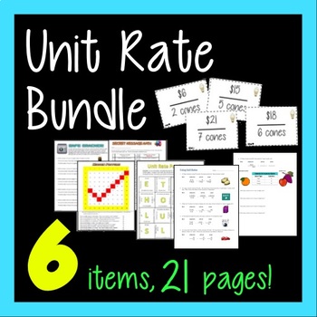 Preview of Unit Rate Bundle - 6-in-1 - Using Unit Rates