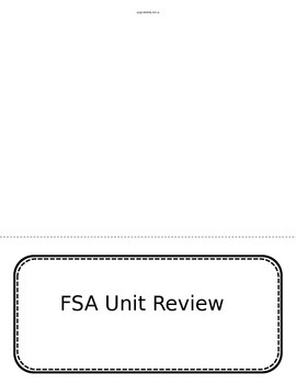 Preview of Common Core Unit Review Foldable